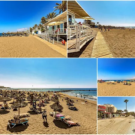 아파트 Las Americas With Views And Heated Pool 아데제